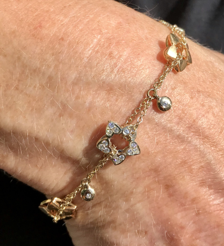 Gold Armband 750 GG 0,44 ct Brill.